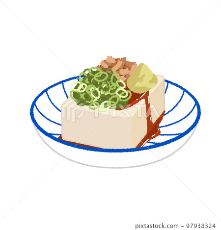 Illustration of cold tofu 97938324