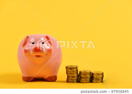 Financial profit and calculations concept. Investments and income growth idea 97938845