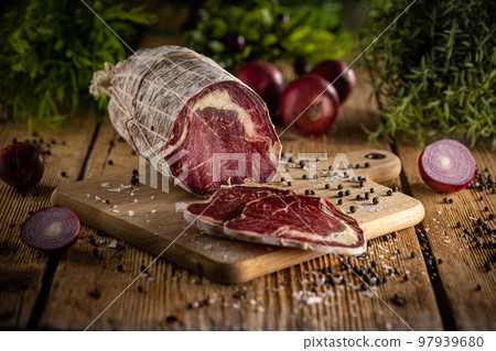 Dried and smoked beef Dried and smoked beef 97939680