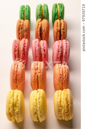 Colorful cake macaroons Colorful cake macaroons 97939719