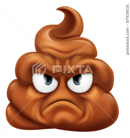 Angry Mad Dislike Hating Poop Poo Emoticon Emoji 97939816
