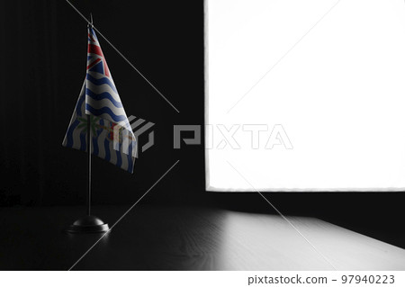 Small national flag of the British Indian Ocean Territory on a black background Small national flag of the British Indian Ocean Territory on a black background 97940223