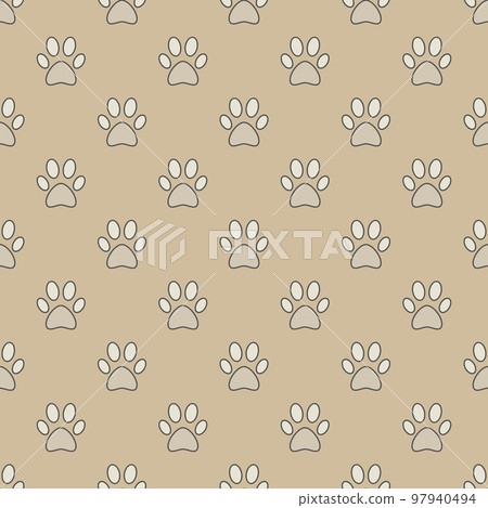 Colorful paw seamless pattern Colorful paw seamless pattern 97940494