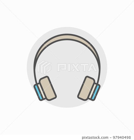Colorful headphone icon 97940498