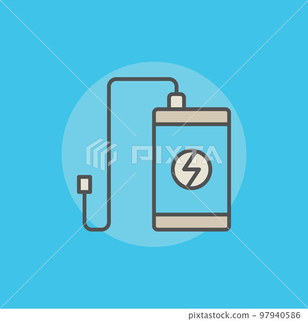 Portable power bank icon 97940586