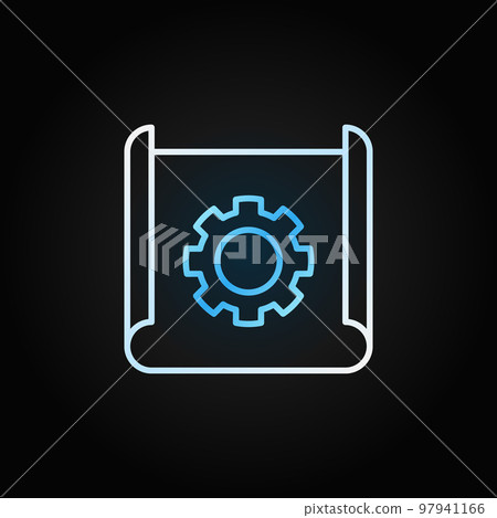 Technical documentation thin line creative vector icon 97941166