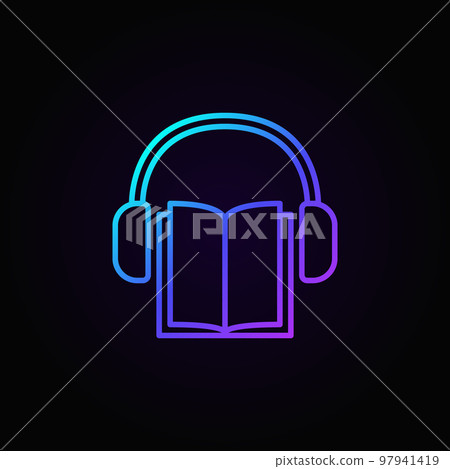 Audio book concept icon Audio book concept icon 97941419