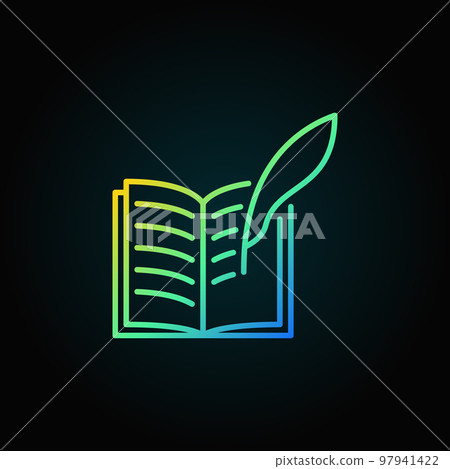 Writing a book colorful icon Writing a book colorful icon 97941422