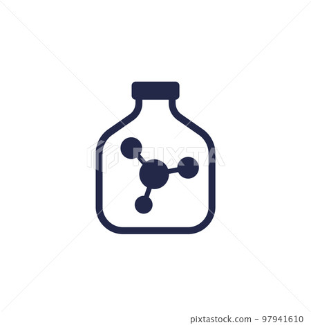 solvent bottle icon on white solvent bottle icon on white 97941610