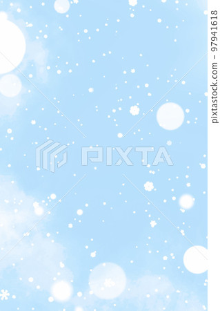 冬季背景素材 | 雪(藍色) 冬季背景素材 | 雪(藍色) 97941618