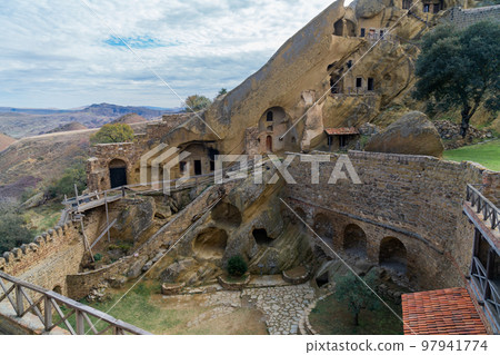 View of the monastery complex of David Gareja of Eastern Georgia View of the monastery complex of David Gareja of Eastern Georgia 97941774