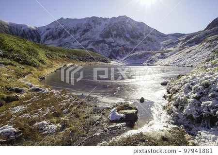 Midoriga Pond shining in front of Tateyama Midoriga Pond shining in front of Tateyama 97941881