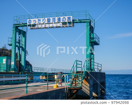 Toi Port on the Suruga Bay ferry on a sunny winter day Toi Port on the Suruga Bay ferry on a sunny winter day 97942098