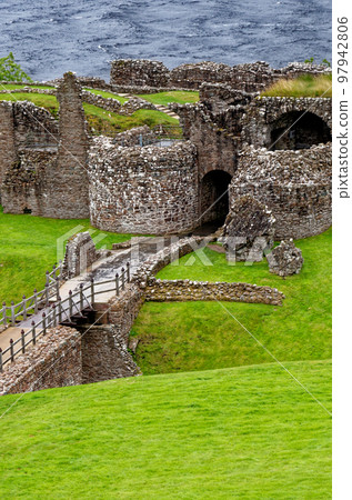 Ruins of Urquhart Castle - Loch Ness - Scotland 97942806