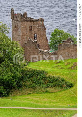 Ruins of Urquhart Castle - Loch Ness - Scotland Ruins of Urquhart Castle - Loch Ness - Scotland 97942807