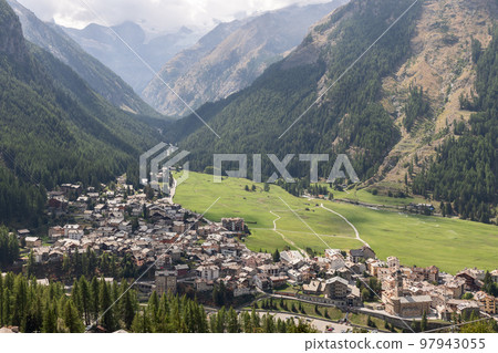 Unique famous green meadows of Sant Orso are symbolic representation of Cogne Unique famous green meadows of Sant Orso are symbolic representation of Cogne 97943055