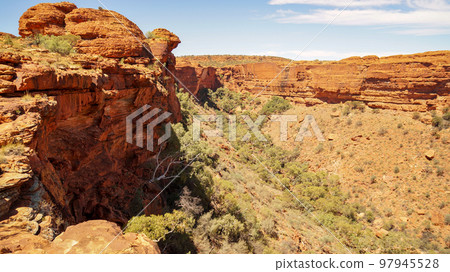 Views of Kings Canyon, Australia's inland tourist attraction 97945528