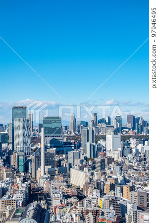 Cityscape of Tokyo, the capital of Japan 97946495