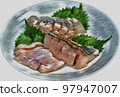 delicious mackerel sashimi 97947007