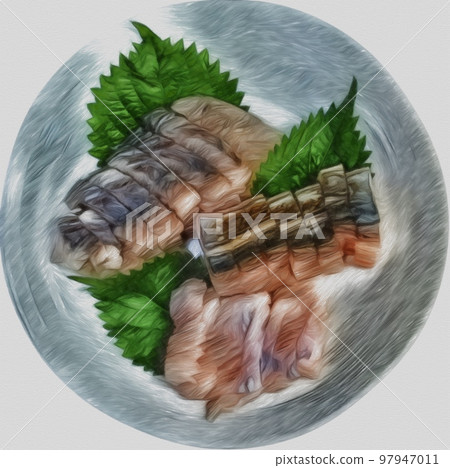 delicious mackerel sashimi 97947011