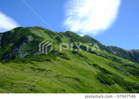 夏季的立山山脊線 夏季的立山山脊線 97947546