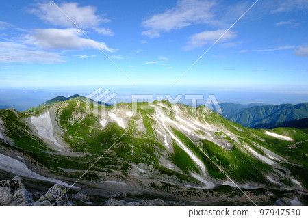夏季的立山山脊線 97947550