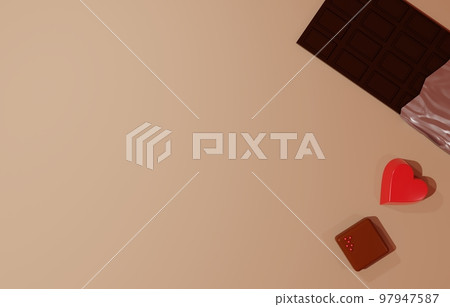 3D材質_情人節巧克力 3D材質_情人節巧克力 97947587