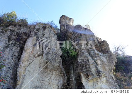 栃木縣宇都宮市大谷公園的天狗扔石頭 栃木縣宇都宮市大谷公園的天狗扔石頭 97948418