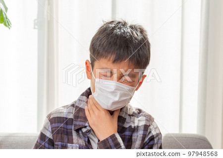 boy with sore throat boy with sore throat 97948568