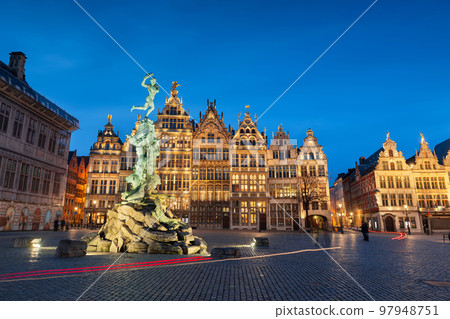 Antwerp, Belgium Cityscape Antwerp, Belgium Cityscape 97948751
