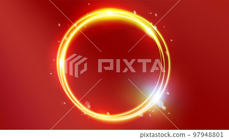 Background with beautiful circular rays 97948801