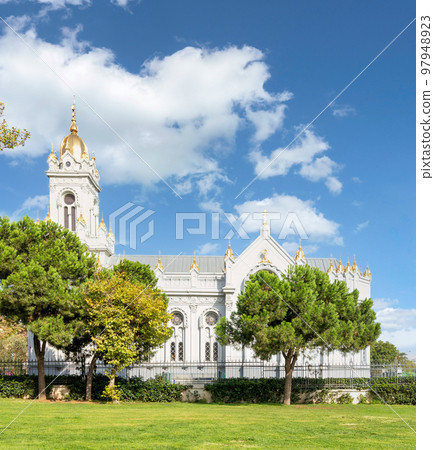 Bulgarian St. Stephen Church, or Sveti Stefan Kilisesi, a Bulgarian Orthodox church in Balat district, Istanbul, Turkey 97948923