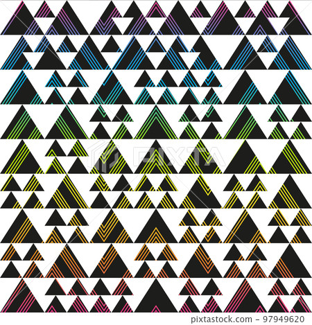 Bright triangle seamless pattern. Bright triangle seamless pattern. 97949620