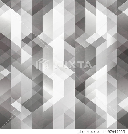 Monochrome mosaic seamless pattern. 97949635