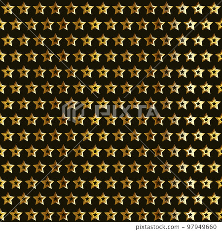 Gold stars pattern Gold stars pattern 97949660