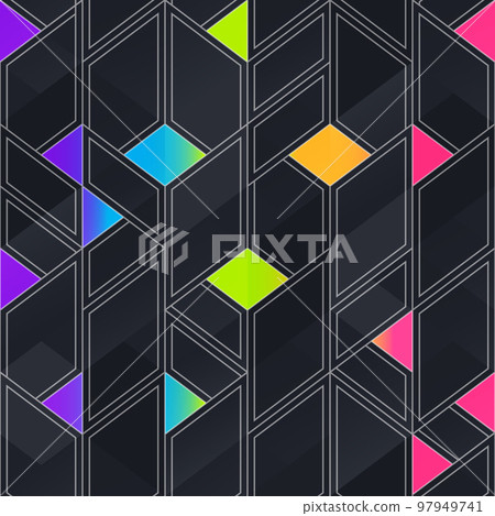 Abstract mosaic seamless pattern. Abstract mosaic seamless pattern. 97949741