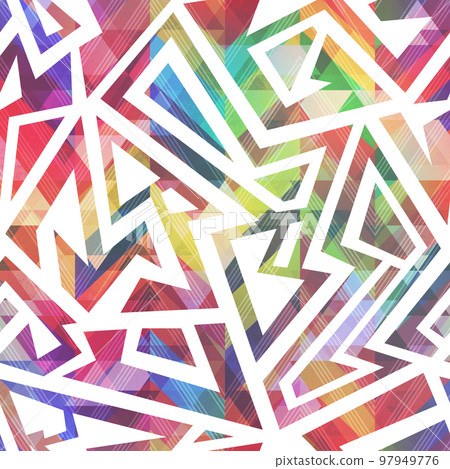 Abstract colored geometric pattern. Abstract colored geometric pattern. 97949776