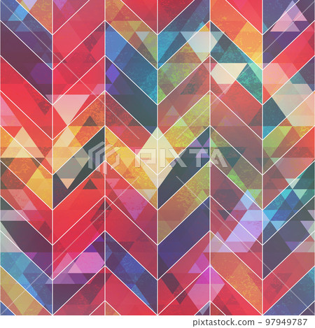 Colored mosaic seamless pattern. Colored mosaic seamless pattern. 97949787