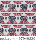 Retro mosaic pattern with stone effect. 97949820