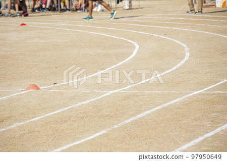 Feet of students entering the sports festival 97950649