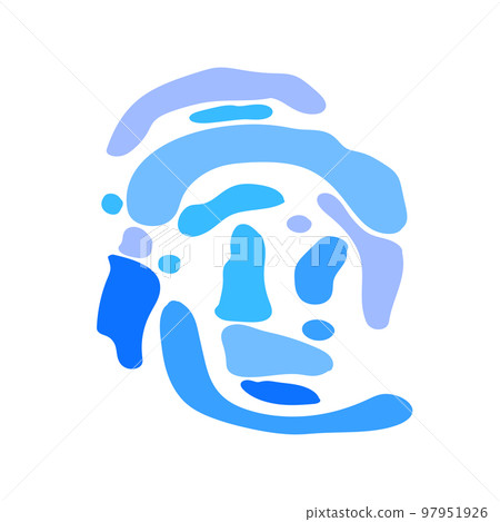 Abstract background of vector blots and stains. Design elements for modern flyer, card, poster, card, brochure 97951926