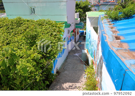 Dongpirang Mural Village, Tongyeong, 壁畫, 村莊, 丘陵, 旅遊景點, 名勝古蹟, 97952092