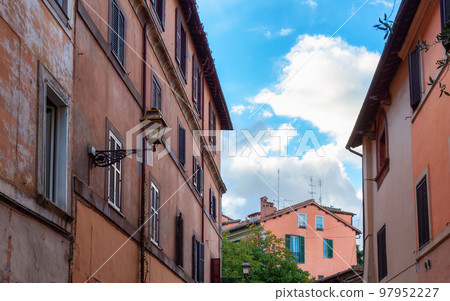 Old Historic Streets in Downtown Rome, Italy. 97952227