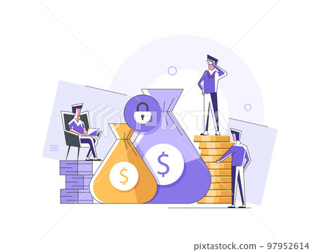 Investment and Analysis Money Profits,Profitable investment, funding Financial consulting, savings 97952614