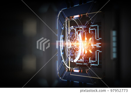 Innovative technologies image . Mixed media 97952773