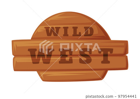 Wooden Saloon Signboard as Wild West Object Vector Illustration Wooden Saloon Signboard as Wild West Object Vector Illustration 97954441