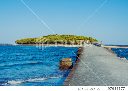 Aoshima scenery and bridge Aoshima scenery and bridge 97955177