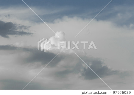 Gray sky grey clouds air atmosphere natural background nature 97956029
