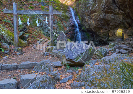 Ayahiro Falls in the area of Mt. Mitake in Ome City, Tokyo 97956239