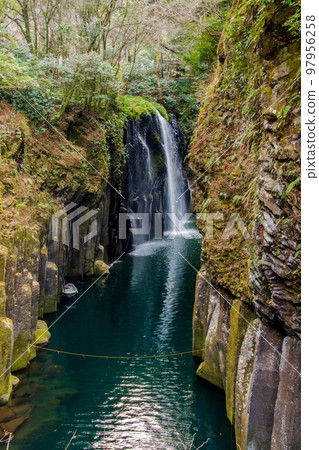 Rivers of Takachiho Gorge in the great outdoors 97956258